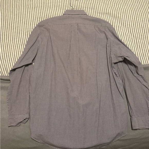 Ralph Lauren Men's Slim Striped Button-Down Shirt in Navy and White - Picture 4 of 4